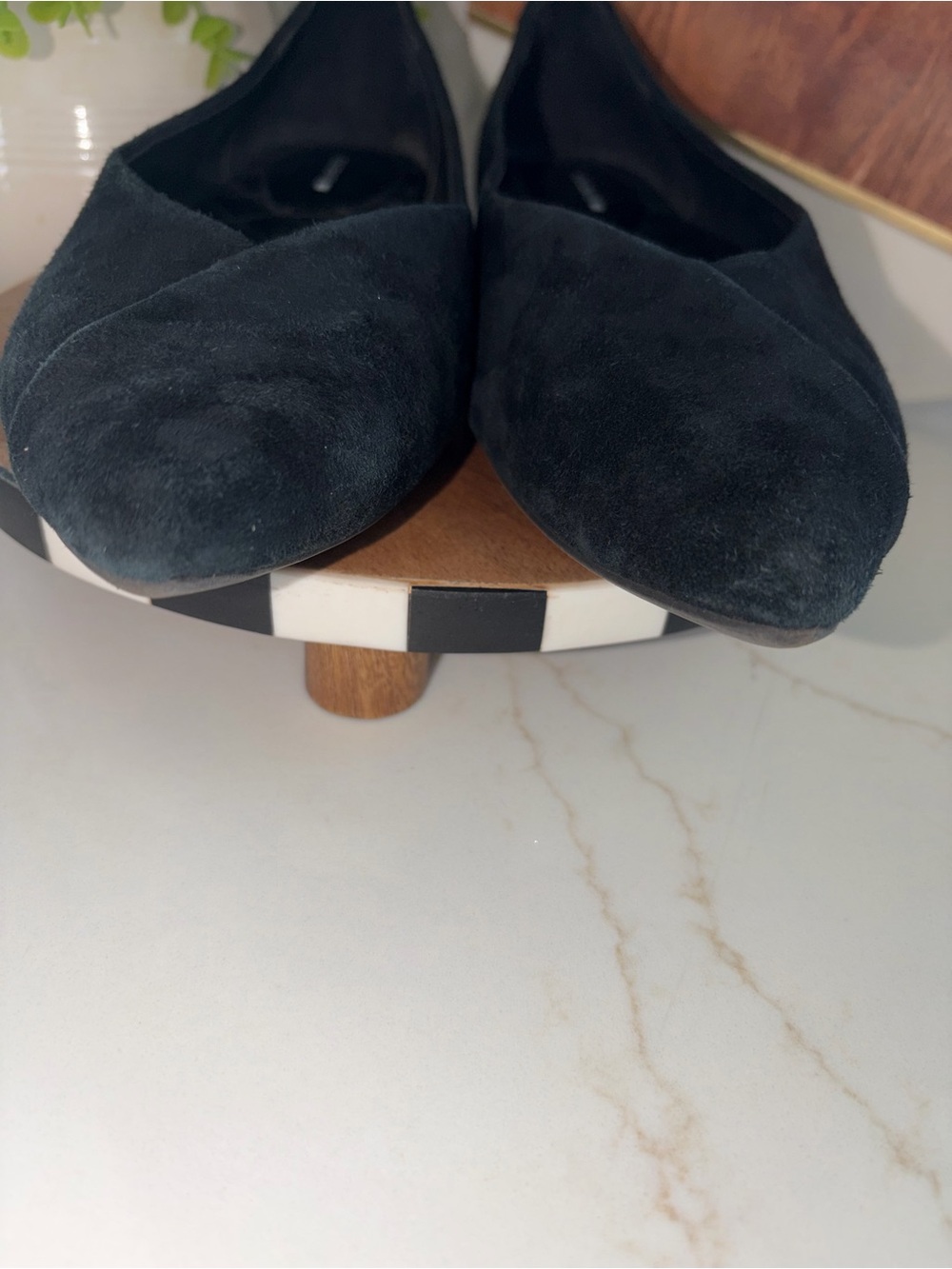 Birdies The Goldfinch Suede Black Flat Shoes Womens Size 9 - Picture 3 of 8